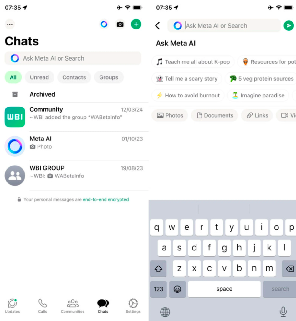 Meta AI en WhatsApp