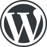 logo wordpress cms - web con ia